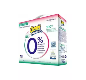 Средство для стирки Clever Neutro + Color Порошкообразное 1.92 кг (5900308779828) Средство для стирки Clever Neutro + Color Порошкообразное 1.92 кг (5900308779828)