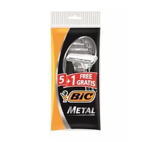 Набор бритв без сменных картриджей bic metal (5 +1 шт) (3086126766171) Набор бритв без сменных картриджей bic metal (5 +1 шт) (3086126766171)