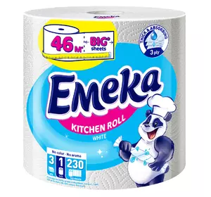 Бумажные полотенца EMEKA WHITE JUMBO 3 слоя 1 шт (3800024035159) Бумажные полотенца EMEKA WHITE JUMBO 3 слоя 1 шт (3800024035159)
