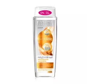 Мицеллярный пептидный шампунь 3в1 Eveline Cosmetics Hair Clinic Shampoo 400 мл (5901761986105) Мицеллярный пептидный шампунь 3в1 Eveline Cosmetics Hair Clinic Shampoo 400 мл (5901761986105)