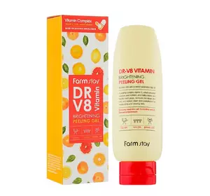 Пилинг гель FarmStay DR-V8 Vitamin Brightening Peeling Gel с витаминным комплексом 150 мл (8809469775922) Пилинг гель FarmStay DR-V8 Vitamin Brightening Peeling Gel с витаминным комплексом 150 мл (8809469775922)