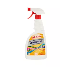 Универсальное средство Сан Клин для генеральной уборки с распылителем Лимон 500 мл (4820003543009) Универсальное средство Сан Клин для генеральной уборки с распылителем Лимон 500 мл (4820003543009)