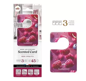 Ароматизирующая карта Elix Red Fruits для гардероба 3 шт (5906074159215) Ароматизирующая карта Elix Red Fruits для гардероба 3 шт (5906074159215)