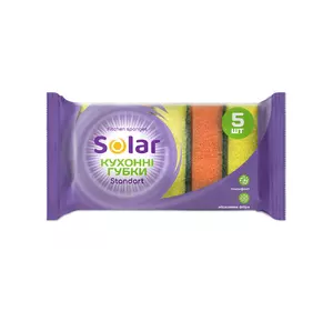 Губки кухонные SOLAR Standard, 5шт (4820269930025) Губки кухонные SOLAR Standard, 5шт (4820269930025)