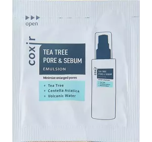 Эмульсия для лица Coxir Tea Tree Pore & Sebum Emulsion 2 мл(пробник) (826300) Эмульсия для лица Coxir Tea Tree Pore & Sebum Emulsion 2 мл(пробник) (826300)