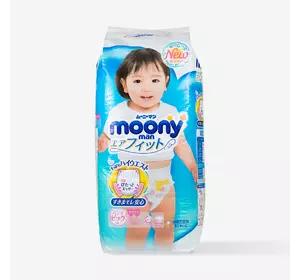 Подгузники-трусики Moony для девочек XL 12-22 кг 38 шт (4903111208098) Подгузники-трусики Moony для девочек XL 12-22 кг 38 шт (4903111208098)