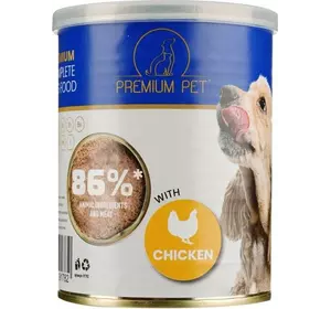 Паштет PREMIUM PET для взрослых собак с курицей 360 г*8 шт. (2000000112253) Паштет PREMIUM PET для взрослых собак с курицей 360 г*8 шт. (2000000112253)