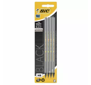 Набор карандашей чернографитных шестиугольных BIC Evolution HB Металлик 4 шт (3086123278004)