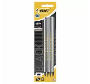 Набор карандашей чернографитных шестиугольных BIC Evolution HB Металлик 4 шт (3086123278004) Набор карандашей чернографитных шестиугольных BIC Evolution HB Металлик 4 шт (3086123278004)