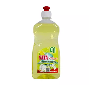 Средство моющее NATA-Clean для ручной мойки посуды с ароматом лимона, флакон 500 мл с пуш-пулом (4823112600717) Средство моющее NATA-Clean для ручной мойки посуды с ароматом лимона, флакон 500 мл с пуш-пулом (4823112600717)