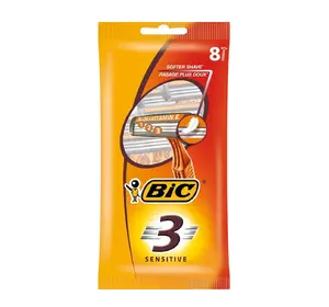 Набор бритв без сменных картриджей bic sensitive 3 (8 шт) (3086126692586) Набор бритв без сменных картриджей bic sensitive 3 (8 шт) (3086126692586)