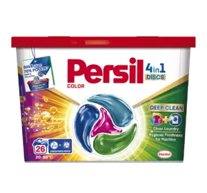 Диски для стирки Persil 4in1 Discs Color Deep Clean 26 шт (9000101800043) Диски для стирки Persil 4in1 Discs Color Deep Clean 26 шт (9000101800043)