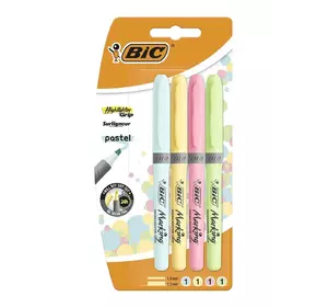 Набор текстовых маркеров BIC Pastel 1.6 мм 4 шт (3086123538474)