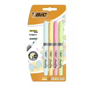 Набор текстовых маркеров BIC Pastel 1.6 мм 4 шт (3086123538474) Набор текстовых маркеров BIC Pastel 1.6 мм 4 шт (3086123538474)