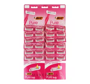 Набор бритв BIC Pure 3 Lady Pink без сменных картриджей  24 шт (3086123395145) Набор бритв BIC Pure 3 Lady Pink без сменных картриджей  24 шт (3086123395145)