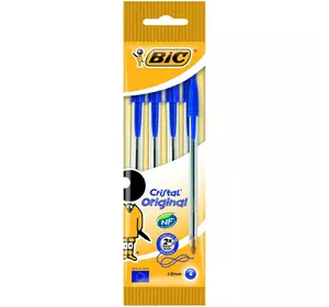 Набор шариковых ручек BIC Cristal Синий 4 шт (3086121601019) Набор шариковых ручек BIC Cristal Синий 4 шт (3086121601019)