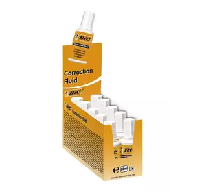 Набор корректоров жидких BIC 20 мл 10 шт (3086123343894) Набор корректоров жидких BIC 20 мл 10 шт (3086123343894)