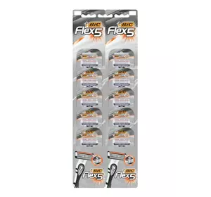 Бритва BIC Flex 5 10 шт (3086123691704) Бритва BIC Flex 5 10 шт (3086123691704)