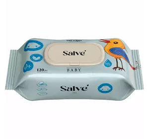 Салфетки влажные Salve детские синие 120 шт (5853954200553) Салфетки влажные Salve детские синие 120 шт (5853954200553)