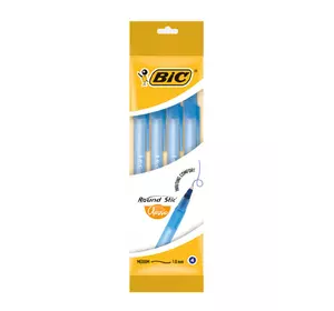 Набор шариковых ручек 4 шт BIC Round Stic M Синий (3086123466128) Набор шариковых ручек 4 шт BIC Round Stic M Синий (3086123466128)