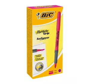 Набор текстовых маркеров BIC Highlighter Grip Розовых 12 шт (70330312548) Набор текстовых маркеров BIC Highlighter Grip Розовых 12 шт (70330312548)