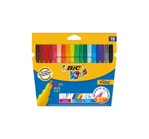 Фломастеры BIC Visa 18 цветов 18 шт (3270220002765) Фломастеры BIC Visa 18 цветов 18 шт (3270220002765)