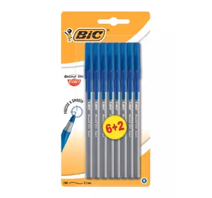 Ручки шариковые BIC Round Stic Exact Синие 6+2 шт (3086123408111) Ручки шариковые BIC Round Stic Exact Синие 6+2 шт (3086123408111)
