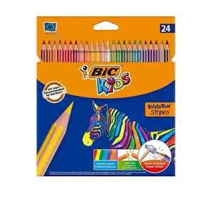 Карандаши цветные bic evolution stripes (24 цвета) (3086123499133) Карандаши цветные bic evolution stripes (24 цвета) (3086123499133)