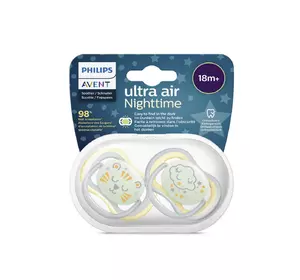 Силиконовая пустышка philips avent ultra air ночная 18+ мес 2 шт (scf376/01) (8710103982708) Силиконовая пустышка philips avent ultra air ночная 18+ мес 2 шт (scf376/01) (8710103982708)