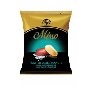 Арахис жареный Misso с морской солью 75 г (4820232570197) Арахис жареный Misso с морской солью 75 г (4820232570197)