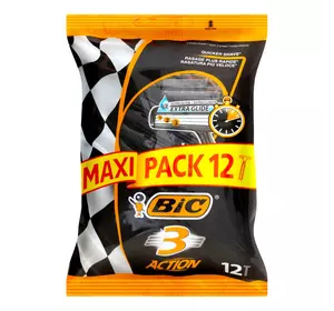 Набор бритв без сменных картриджей BIC 3 Action 12 шт (3086123437654) Набор бритв без сменных картриджей BIC 3 Action 12 шт (3086123437654)