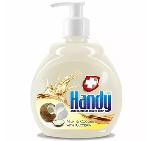 Жидкое мыло Handy Milk&Coconut with Glycerin Антибактериальное 500 мл (5900308771723) Жидкое мыло Handy Milk&Coconut with Glycerin Антибактериальное 500 мл (5900308771723)