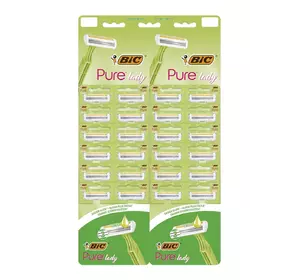 Набор бритв без сменных картриджей BIC Pure 3 Lady 24 шт (3086126727417) Набор бритв без сменных картриджей BIC Pure 3 Lady 24 шт (3086126727417)
