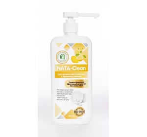 Средство моющее NATA-Clean для ручной мойки посуды с ароматом лимона, 500 мл, премиум (4823112600991) Средство моющее NATA-Clean для ручной мойки посуды с ароматом лимона, 500 мл, премиум (4823112600991)