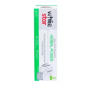 Мультиактивная зубная паста White Star Herbal Power 100 мл (3800237400317) Мультиактивная зубная паста White Star Herbal Power 100 мл (3800237400317)