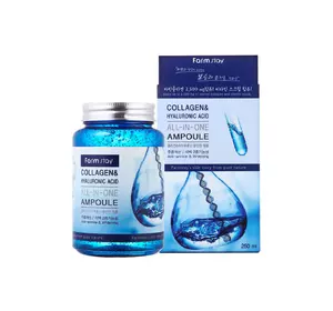 Многофункциональная ампульная сыворотка FarmStay Collagen & Hyaluronic Acid All-In One Ampoule 250 мл (8809469770002) Многофункциональная ампульная сыворотка FarmStay Collagen & Hyaluronic Acid All-In One Ampoule 250 мл (8809469770002)