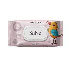 Салфетки влажные Salve детские розовые 120шт (5853954200560) Салфетки влажные Salve детские розовые 120шт (5853954200560)