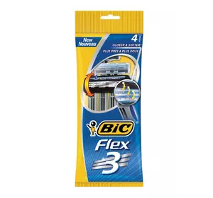 Набор бритв без сменных картриджей  BIC Flex 3 (4 шт) (3086123242524)
