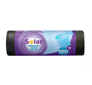 Мешки для мусора SOLAR 120л/10шт (4820269930070) Мешки для мусора SOLAR 120л/10шт (4820269930070)