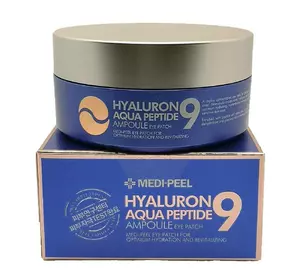 Гидрогелевые патчи Medi-Peel глубокого увлажнения с пептидами Hyaluron Aqua Peptide 9 Ampoule Eye Patch 60 шт (8809409343662) Гидрогелевые патчи Medi-Peel глубокого увлажнения с пептидами Hyaluron Aqua Peptide 9 Ampoule Eye Patch 60 шт (8809409343662)