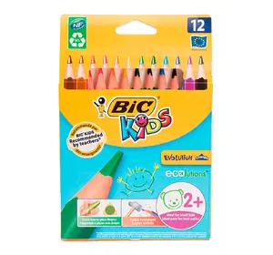 Карандаши цветные BIC Evolution 12 цветов (3086124001632) Карандаши цветные BIC Evolution 12 цветов (3086124001632)