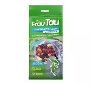 Пакеты - слайдеры Frau Tau 1л*10шт 20*18с (4820263231319) Пакеты - слайдеры Frau Tau 1л*10шт 20*18с (4820263231319)