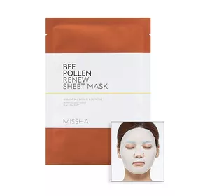 Обновляющая маска для лица Missha Bee Pollen Renew Sheet Mask 25 мл (8809581451223) Обновляющая маска для лица Missha Bee Pollen Renew Sheet Mask 25 мл (8809581451223)