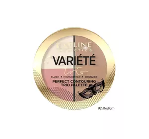 Палетка для контурирования лица Eveline Variete 02 Medium 13.5 г (5901761969382) Палетка для контурирования лица Eveline Variete 02 Medium 13.5 г (5901761969382)