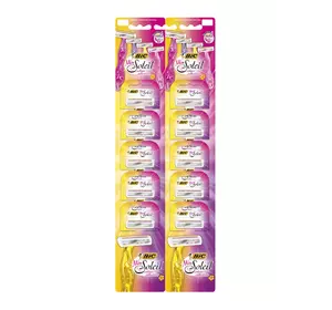 Набор бритв BIC Miss Soleil Colour Collection без сменных картриджей (10 шт) (3086123399464) Набор бритв BIC Miss Soleil Colour Collection без сменных картриджей (10 шт) (3086123399464)