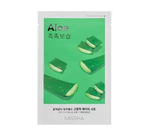 Маска для лица Missha Airy Fit Aloe 19 г (8809581454743) Маска для лица Missha Airy Fit Aloe 19 г (8809581454743)