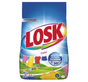 Стиральный порошок Losk Color Автомат 16 циклов стирки 2.4 кг (9000101805529) Стиральный порошок Losk Color Автомат 16 циклов стирки 2.4 кг (9000101805529)
