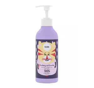 Гель для душа Yope Cranberry & Lavender детский 400 мл (5900168908352) Гель для душа Yope Cranberry & Lavender детский 400 мл (5900168908352)