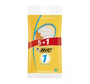 Набор бритв без сменных картриджей BIC sensitive 1 (5 + 1 шт) (3086126691831) Набор бритв без сменных картриджей BIC sensitive 1 (5 + 1 шт) (3086126691831)