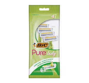 Набор бритв без сменных картриджей BIC pure 3 lady (4 шт) (3086126726984) Набор бритв без сменных картриджей BIC pure 3 lady (4 шт) (3086126726984)